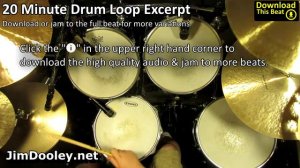 Драм-бит для гитаристов 115 bpm в стиле Рок, хай-хет в триолях