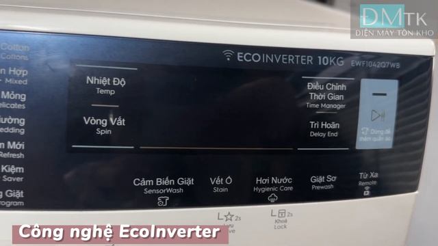 Máy Giặt Electrolux Inverter 10 Kg EWF1042Q7WB 2021 – THÁI LAN