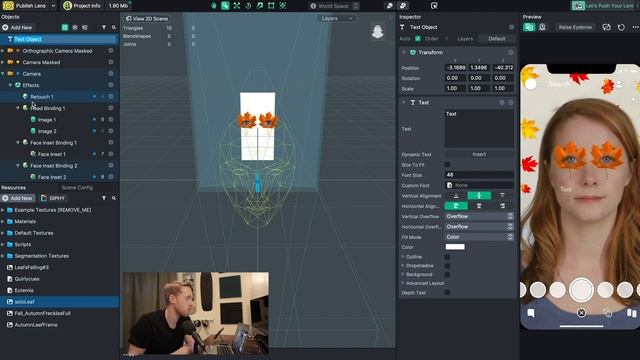 Snapchat Fall Filters - Lens Studio Tutorial: Segmentation, Face Inset, Face Masks
