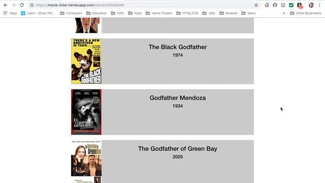 Movie Lister Demo React App смотреть онлайн