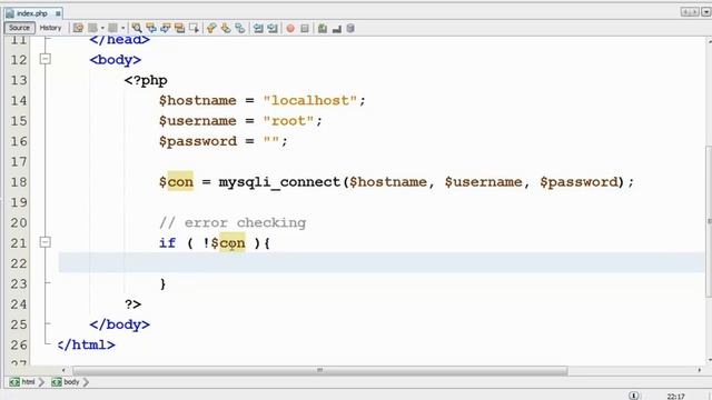 PHP MySQL Database Tutorial - 1 - How To Connect To MySQL Database - Hindi смотреть онлайн