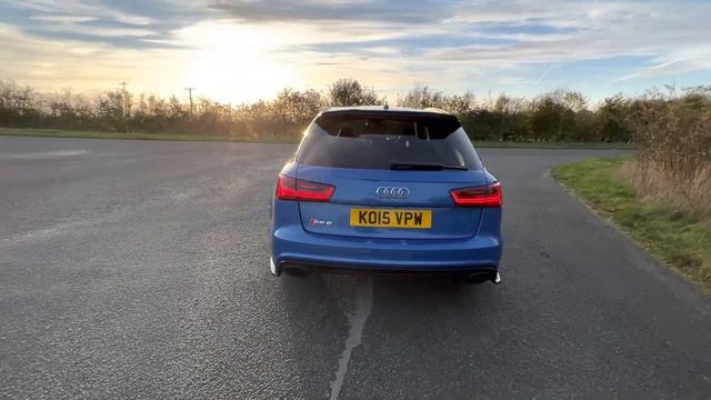 2015/15 AUDI RS6 4.0V8 ESTATE - SPRINT BLUE - STAGE 1 680BHP смотреть онлайн