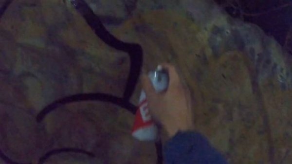 Graffiti days. Slane street view №12. Graffiti bombing, tagging, lifestyle