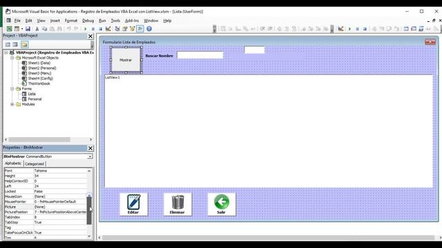 Formulario con Fotos en la BD y ListView a Colores con VBA Excel смотреть онлайн