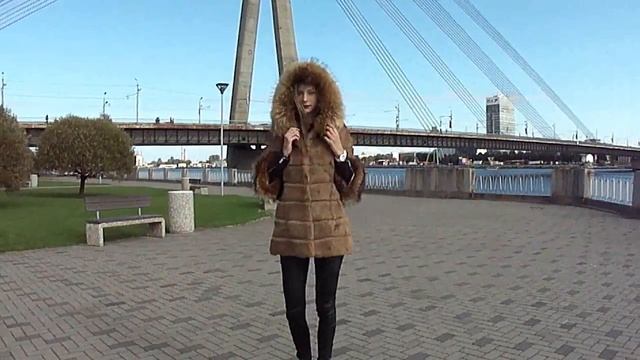 Fur coat fur hooded orilaga. Certificate, guarantee, delivery is free. смотреть онлайн