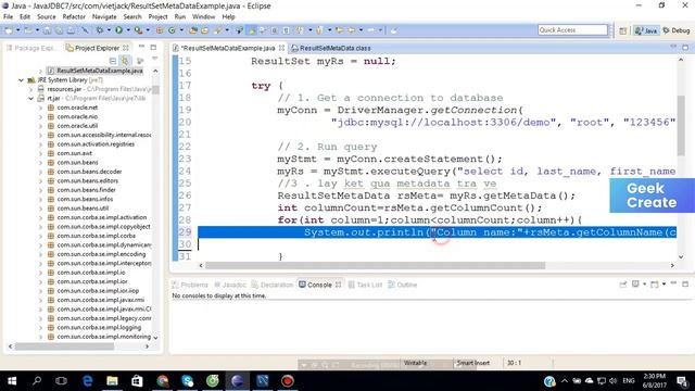 Metadata Result Set trong JDBC - Học JAVA Cho Người Đi Làm смотреть онлайн