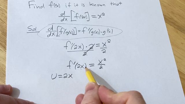 Find F'(x) Given That D/dx(f(2x)) = X^2