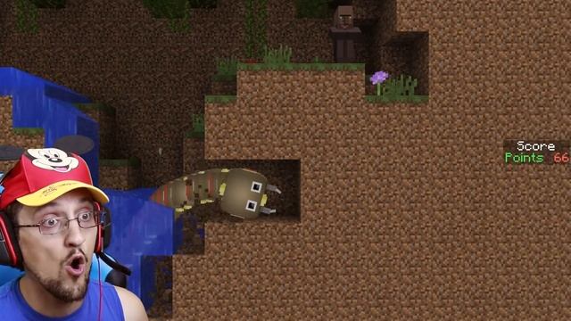 FGTEEV FAT BOY EATS VILLAGERS in MINECRAFT.io Destructive Worms Slither.io Mini-Game Adventure Map смотреть онлайн