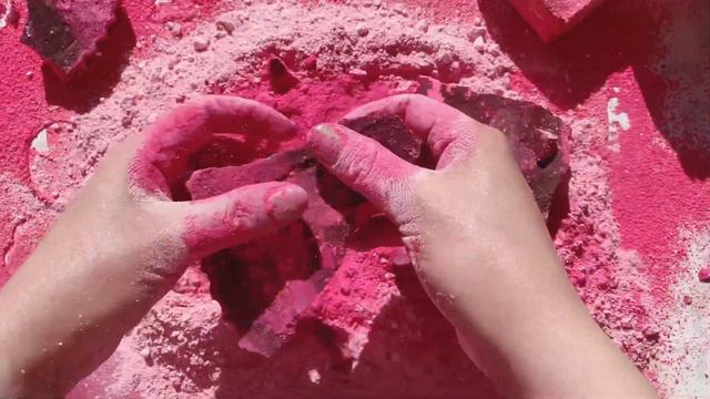 ASMR || Pink Reformed Gymchalk Flowers For Lovely Saira X Happy Birthday Dear 🥰#asmr #gymchalk