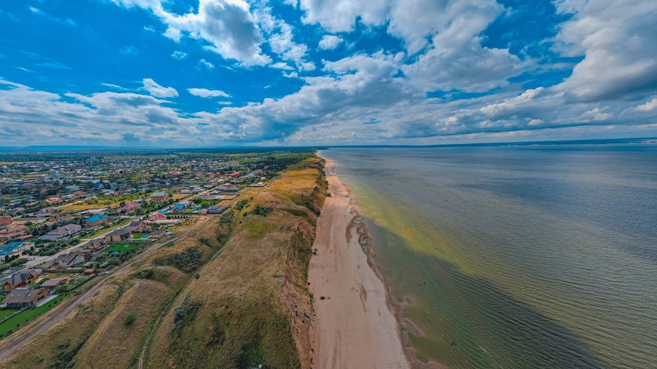 село Ягодное с высоты, Самарская область смотреть онлайн
