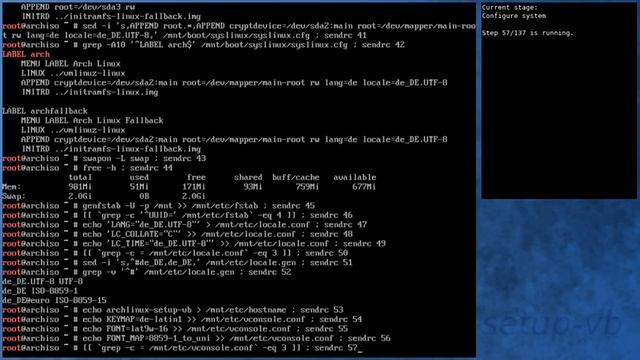 Arch Linux installation recording to kernel 5.3.8-arch1-1 (core) смотреть онлайн