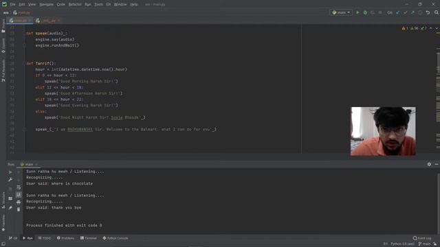 DEPARTMENTAL STORE VIRTUAL ASSISTANT || STANFORD CODE IN PLACE FINAL PROJECT|| PYTHON смотреть онлайн
