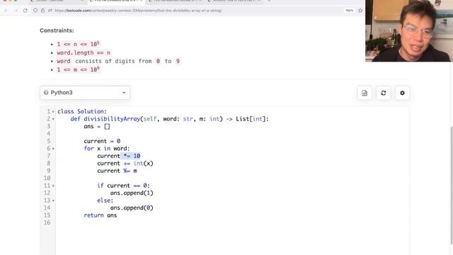 2575. Find the Divisibility Array of a String (Leetcode Medium) смотреть онлайн