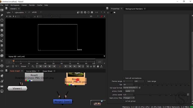 Nuke Node Workflow(Part-1)-Use of Merge and Reformat Node смотреть онлайн
