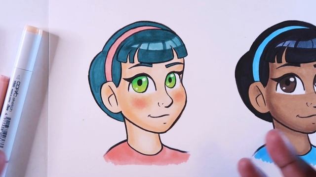 How to Color Cheeks with Copic Markers | Cadillac Cartoonz смотреть онлайн