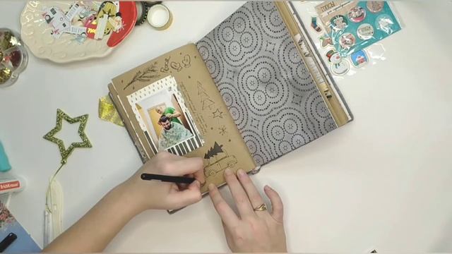 декабрьский дневник / последняя часть / скрапбукинг процесс / scrapbooking / December diary смотреть онлайн