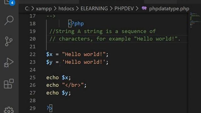 1.4 php datatypes смотреть онлайн