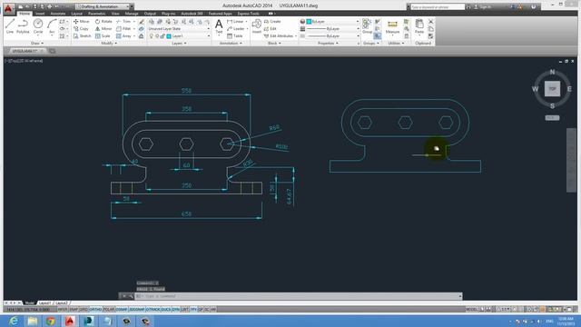 AutoCAD Dersleri #44 | Layers (Katmanlar) - Örnek 1 смотреть онлайн
