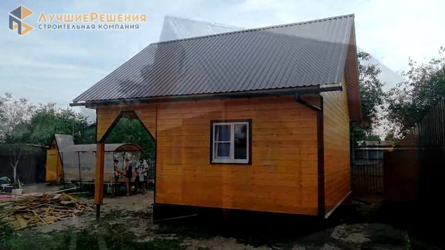 Обзор №1 Дачный дом 6х4м + веранда 2х3м + навес 2х3м СК Лучшие Решения смотреть онлайн
