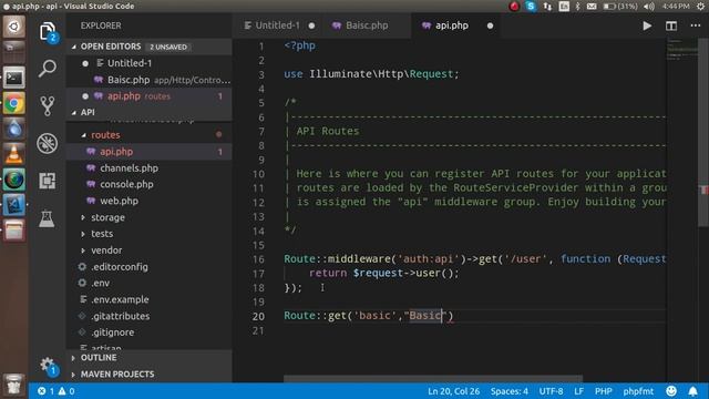 laravel api tutorial # 2 make basic api without database смотреть онлайн
