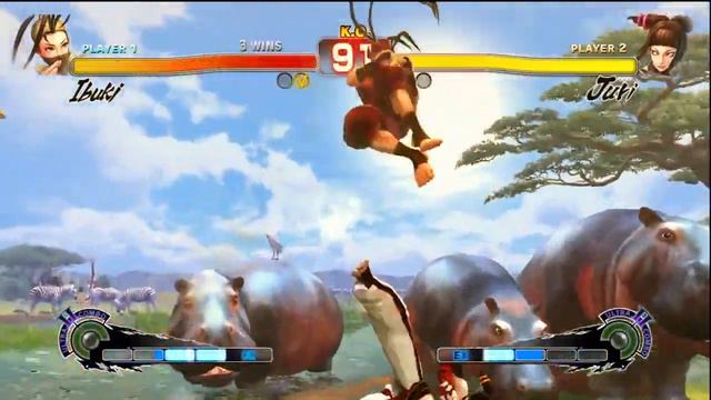 Super Street Fighter IV 'Ibuki vs Juri Gameplay' TRUE-HD QUALITY смотреть онлайн