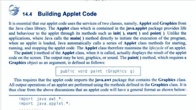 Preparing to write applet | Applet in java | java balaguruswamy audiobook смотреть онлайн