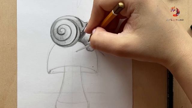 Рисуем улитку на грибе в графике за 25 минут! смотреть онлайн