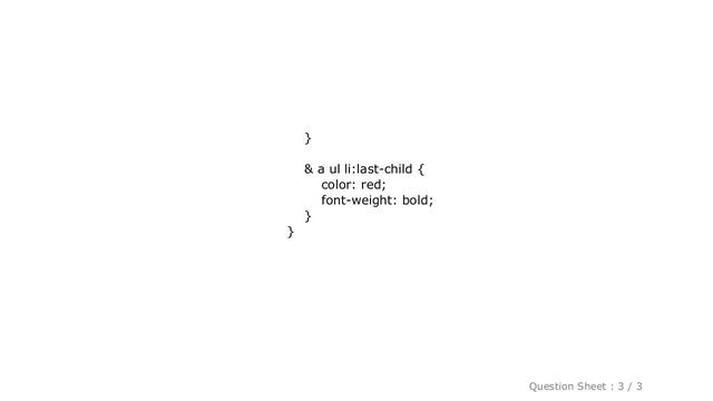 HTML : Applying last child selector for Sass in menu смотреть онлайн