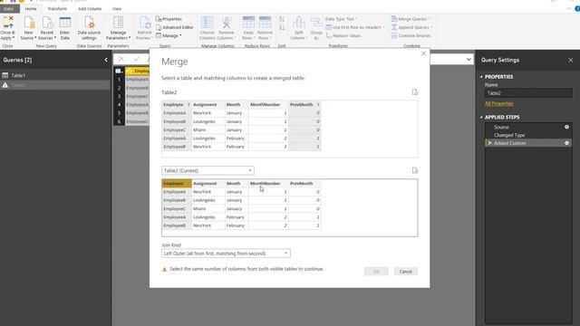 Previous Month Entry Per Employee