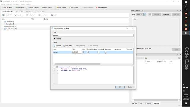 SQLite Veritabanı Kurulum ve Hızlı Başlangıç смотреть онлайн