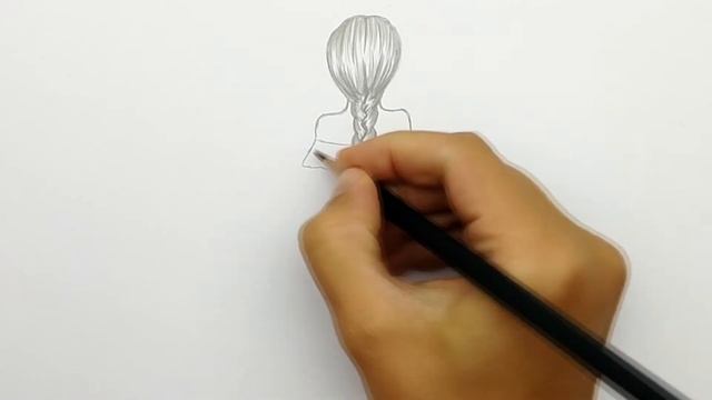 Как нарисовать Девушку с косичкой простым карандашом. Просто рисуем красивую девушку #624 смотреть онлайн