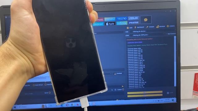 EDL Mode Samsung S23 / S23 Ultra без разбора / Qualcomm / модифицированный кабель ? смотреть онлайн