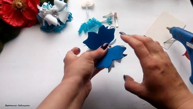 DIY Детские заколочки из глиттерного фоамирана с подвесками смотреть онлайн