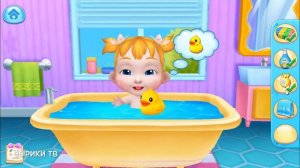 Играем в игру мультик для девочек: ухаживаем за малышкой Беби Босс/ Зырики ТВ