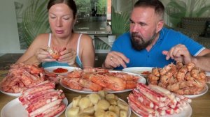 МУКБАНГ МОРЕПРОДУКТЫ... Море морепродуктов!