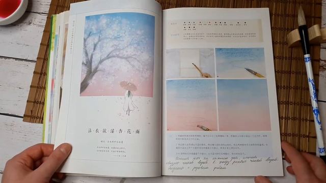 Китайский самоучитель по акварели с AliExpress. Древнекитайский стиль. Обзор. смотреть онлайн