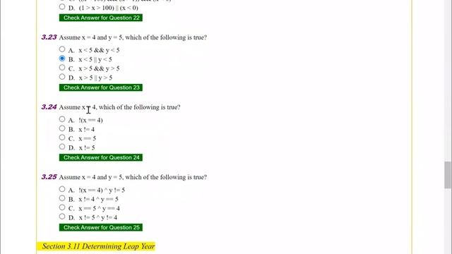 Daniel Liang Java Chapter 3 Multiple Choice Questions смотреть онлайн
