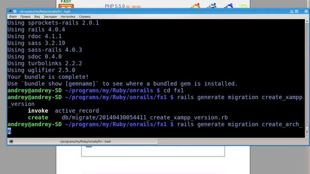 Как я изучал ruby on rails (23) создаю Hello world rails 4.0.4 + postresql. смотреть онлайн