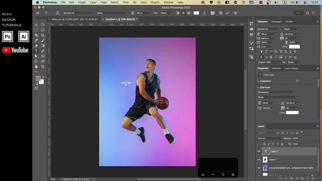 How To Make Outline Text Effect On Poster Character With Adobe Photoshop смотреть онлайн