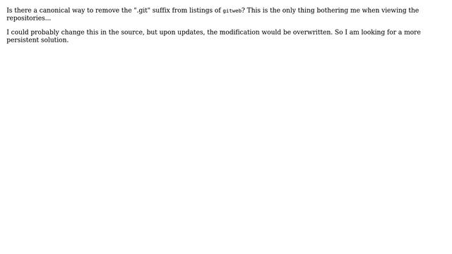 Removing .git from gitweb listings? (2 Solutions!!) смотреть онлайн
