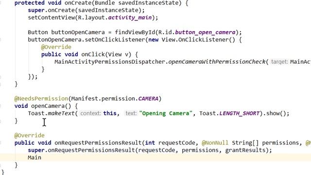 Easier Permission Requests with PermissionsDispatcher Library - Android Studio Tutorial смотреть онлайн