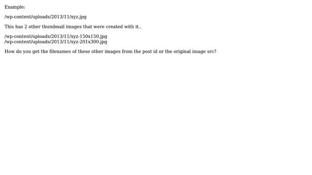 Wordpress: Get filenames of available image sizes смотреть онлайн