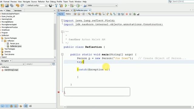 How to create reflection using java смотреть онлайн