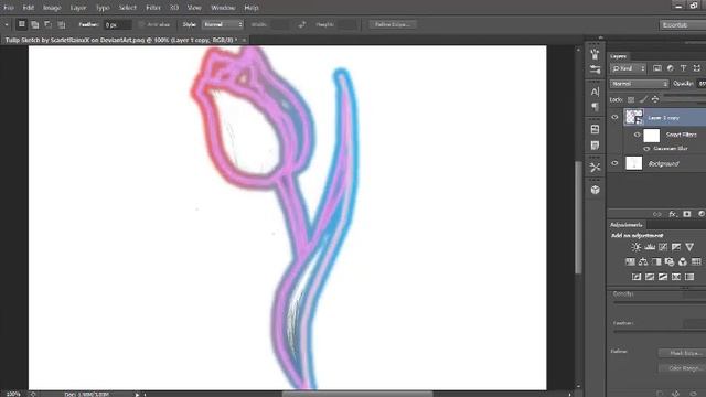Tulip Sketch turn it into Neon Lights Effects смотреть онлайн