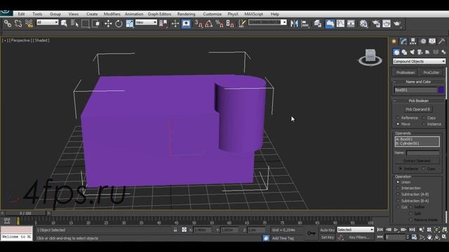 Урок 12. Boolean в 3ds Max