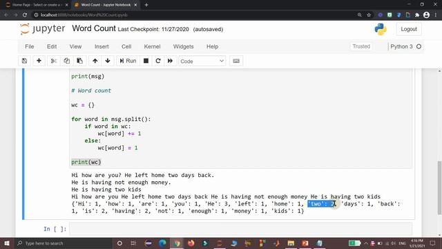 Word Count using Python смотреть онлайн