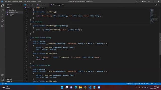 OOP PHP 12 Abstract Class SiberMu смотреть онлайн