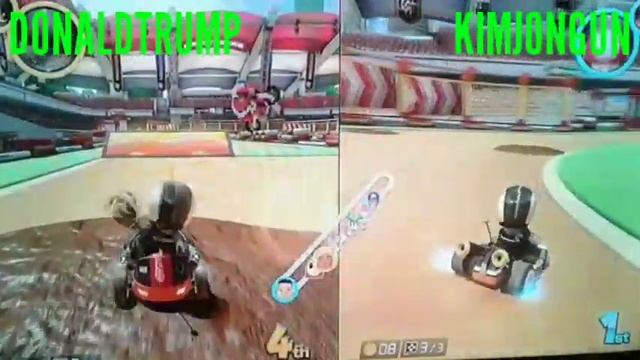 DONALD TRUMP vs. KIM JONG-UN in MARIO KART 8 DELUXE!!!! смотреть онлайн
