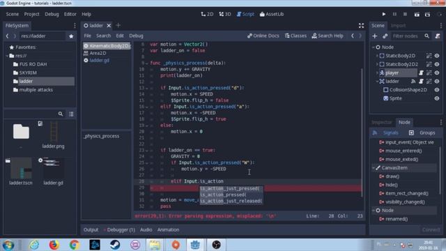 Ladder - Godot engine tutorial смотреть онлайн