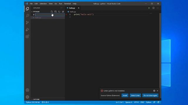 Visual Studio Code PYTHON ? [Tutorial Deutsch] смотреть онлайн
